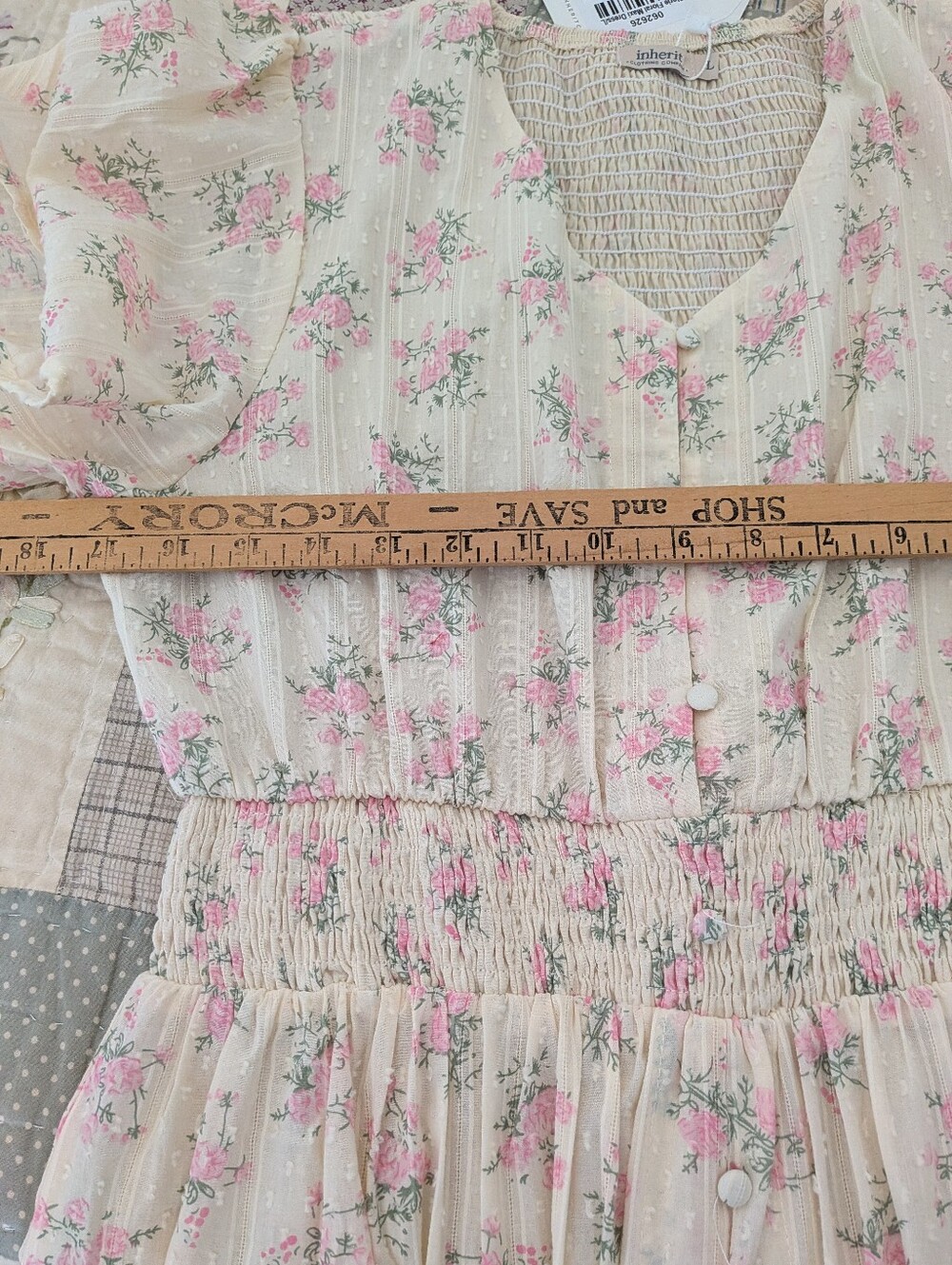 Inherit Co Florianna Floral Maxi Dress L XL Cottagecore Prairie Romantic NWT $89 - Picture 8 of 15